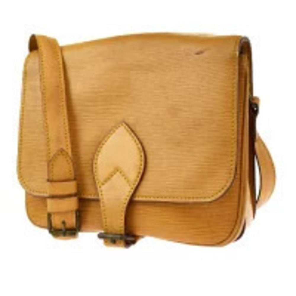 Louis Vuitton Cartouchiere Shoulder Bag Epi Winnipeg Beige Leather